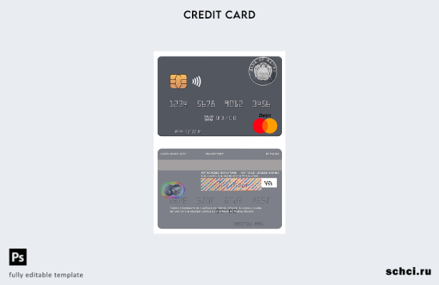цифровая загрузка шаблона карты Mastercard Банка Науру Науру